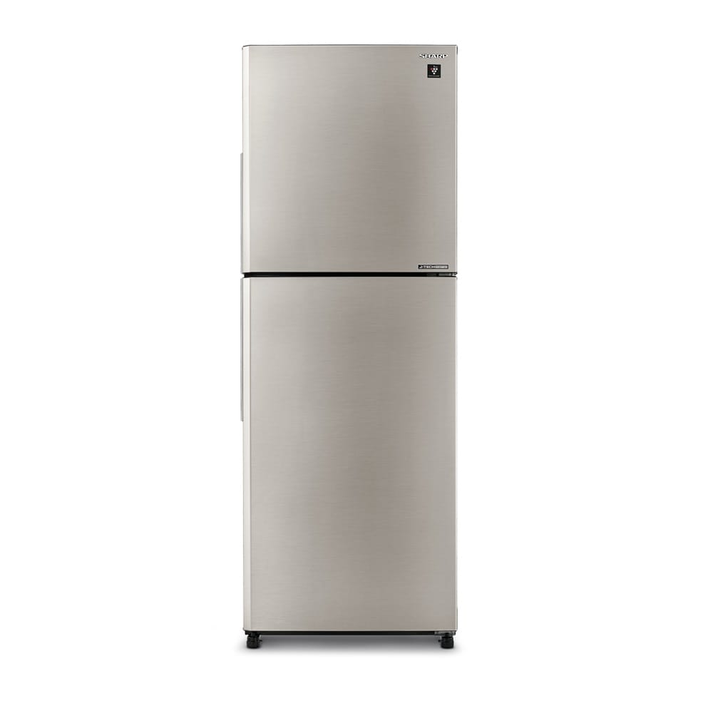 SHARP 2 DOOR REFRIGERATOR SJ4122MSS 410L SILVER FOLIO