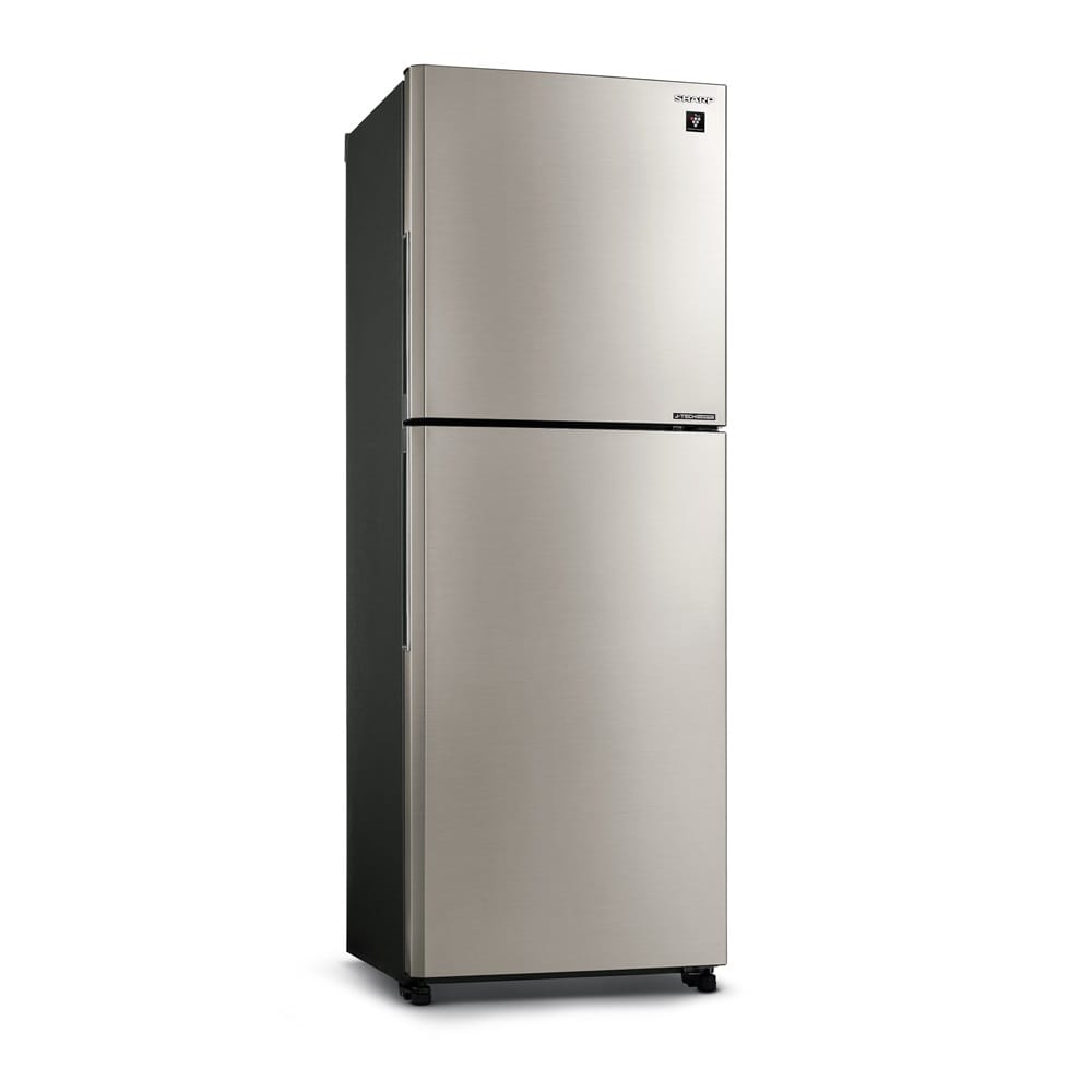 SHARP 2 DOOR REFRIGERATOR SJ4122MSS 410L SILVER FOLIO