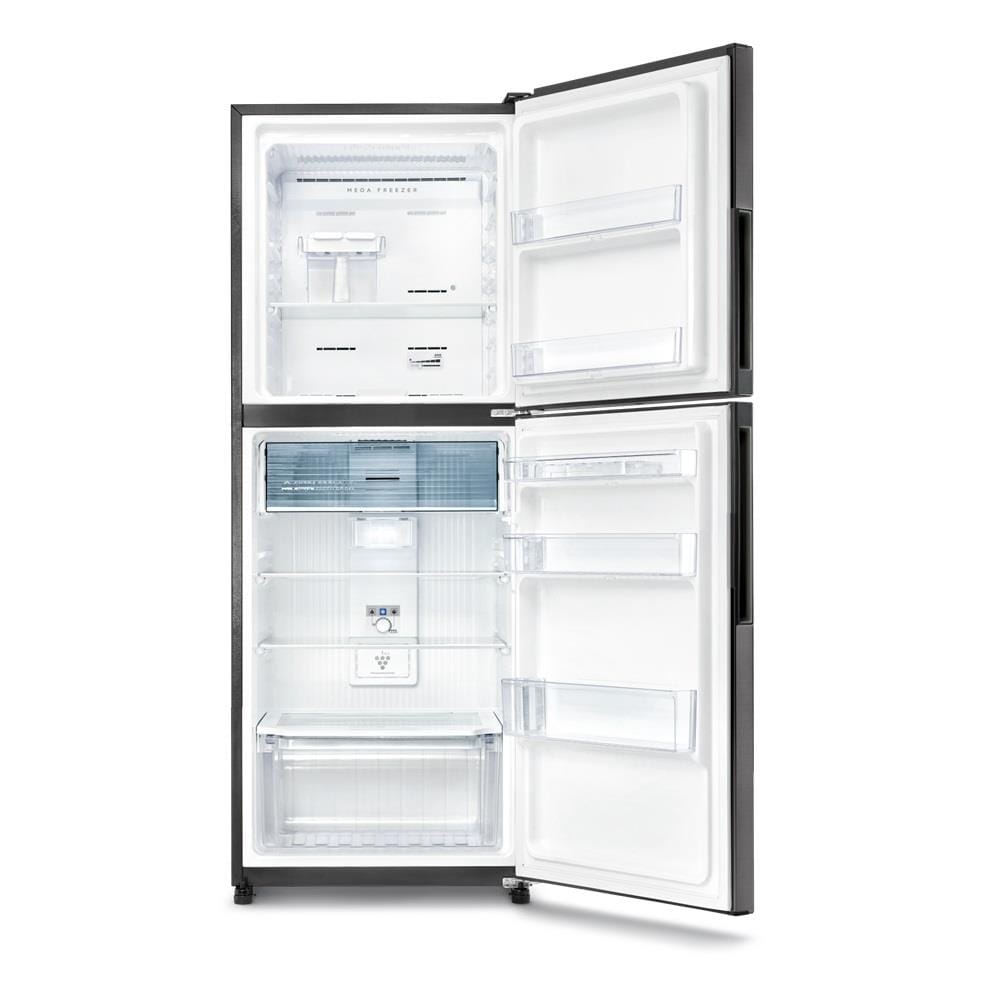 SHARP 2 DOOR REFRIGERATOR SJ4122MSS 410L SILVER FOLIO