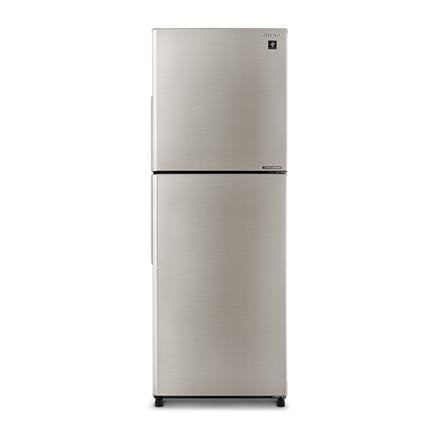 SHARP 2 DOOR REFRIGERATOR SJ4122MSS 410L SILVER FOLIO