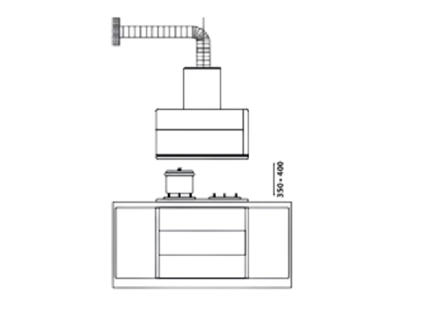 LIVINOX CHIMNEY HOOD LCH-NITE-90BL 90CM 1400M3/H