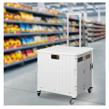 FOLDABLE CART OKURA 4 WHEEL 50KG (WHITE)