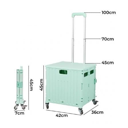 4 WHEEL FOLDABLE CART OKURA 50KG (MINT)