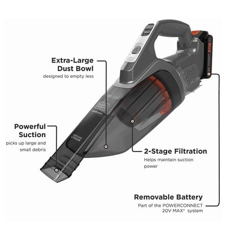 BLACK&DECKER 20V MAX Cordless Dustbuster Handheld Vacuum BCHV001