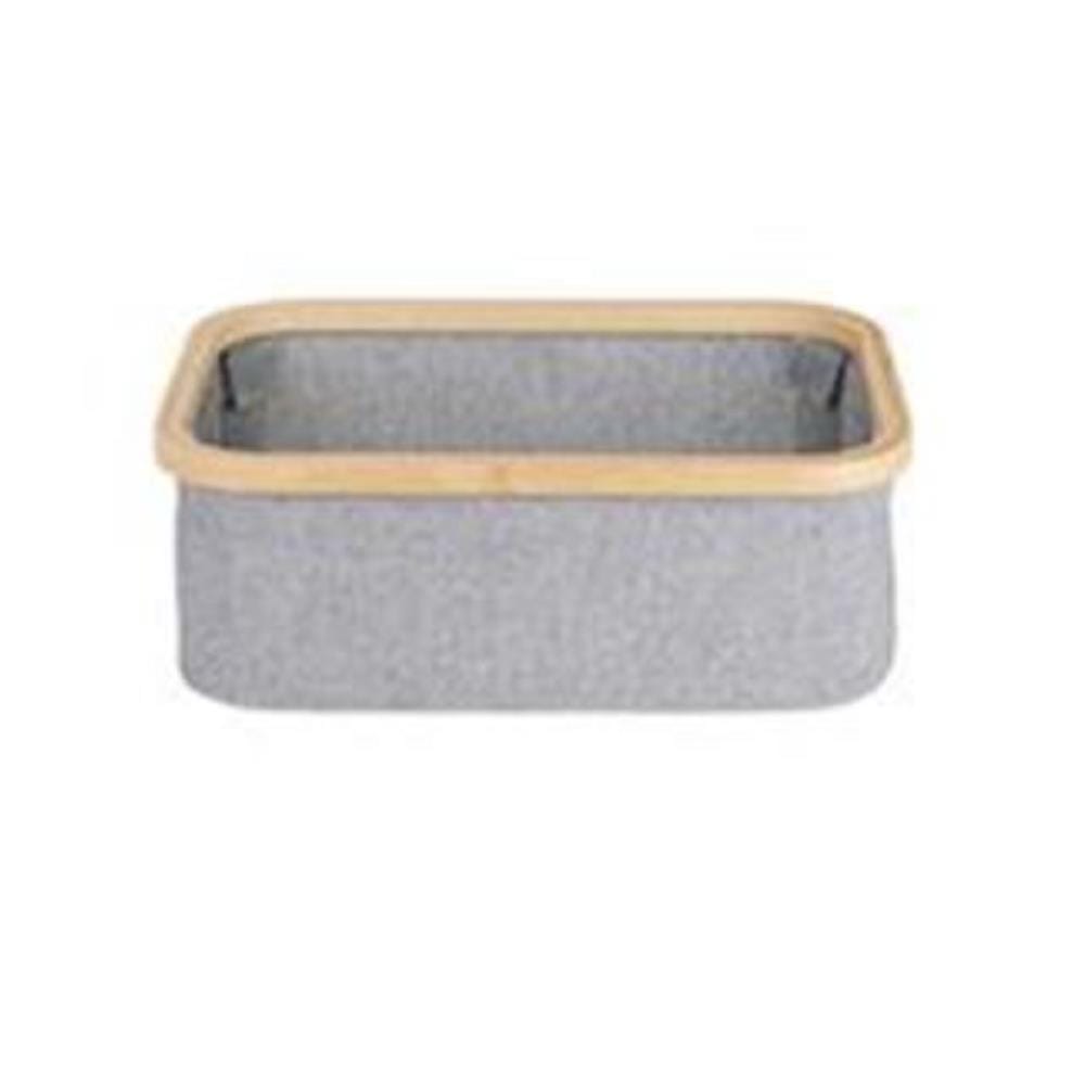 CLOTH BASKET GREY 38X13.5CM PLIM HPR-2023-005