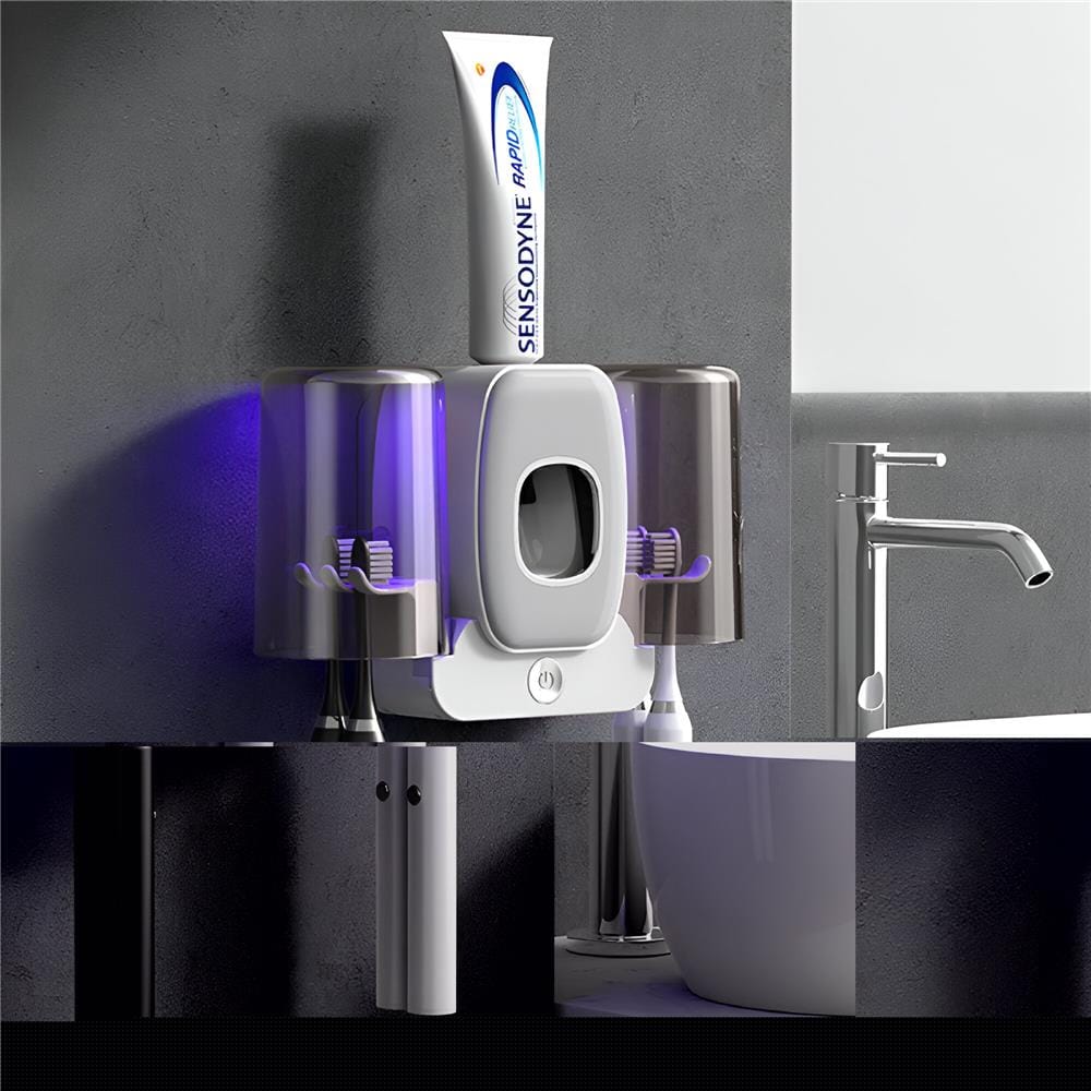 COSSY+ TOOTHBRUSH HOLDER CP-932 WITH UV LIGHT WHITE (H13XW20XD6.60 CM)