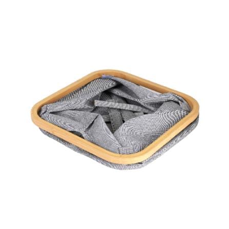 CLOTH BASKET GREY 33X27CM PLIM HPR-2023-004