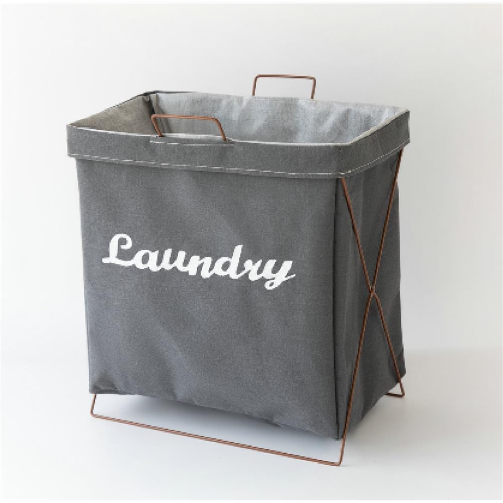 COSSY+ LAUNDRY BASKET CP-1236-GREY (H49XW40XD23 CM)