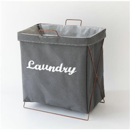 COSSY PLUS LAUNDRY BASKET CP-1236-GREY (H49XW40XD23 CM)