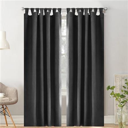 HLS CURTAIN TAB TOP LIANA UV 130X280CM GRAY