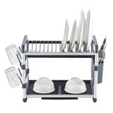 DISH RACK ALUMINIUM 2 TIER KECH VIRGO