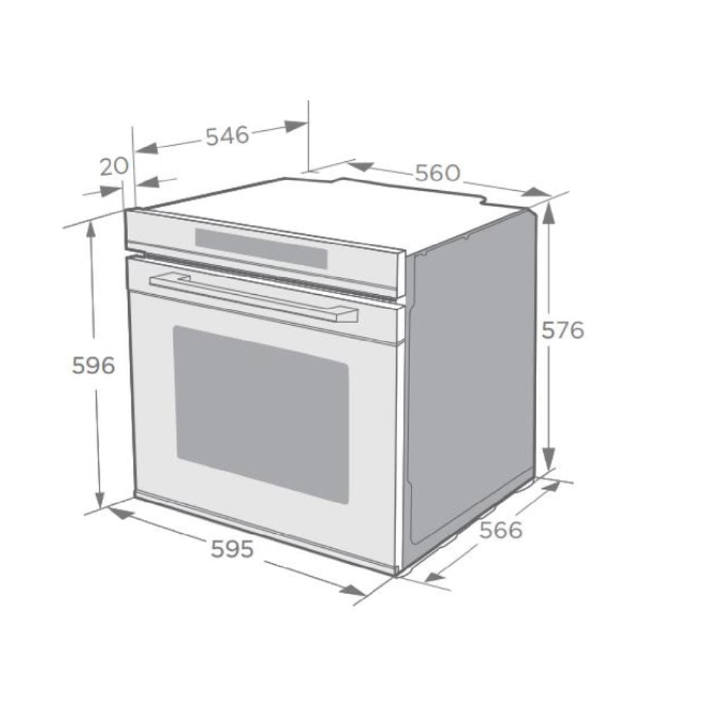 TEKA BUILT-IN OVEN TL615B VR02 72LITER 8PROGRAMS