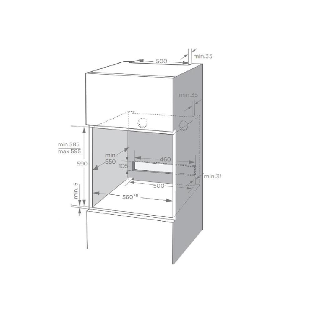TEKA BUILT-IN OVEN TL615B VR02 72LITER 8PROGRAMS