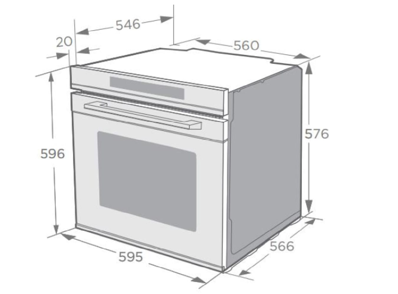 TEKA BUILT-IN OVEN TL615B VR02 72LITER 8PROGRAMS