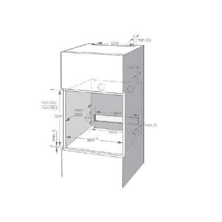 TEKA BUILT-IN OVEN TL615B VR02 72LITER 8PROGRAMS