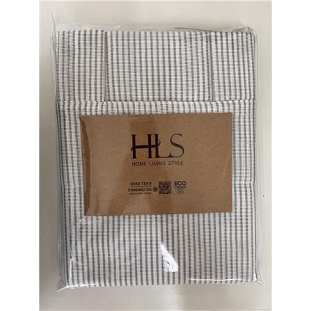 HLS SHEER CURTAIN TAB TOP GRID 140X220CM GRAY