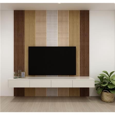 ECOCLASS WALL LINE 300X16X2.5CM A4-08 METAL BLACK 0.48M2