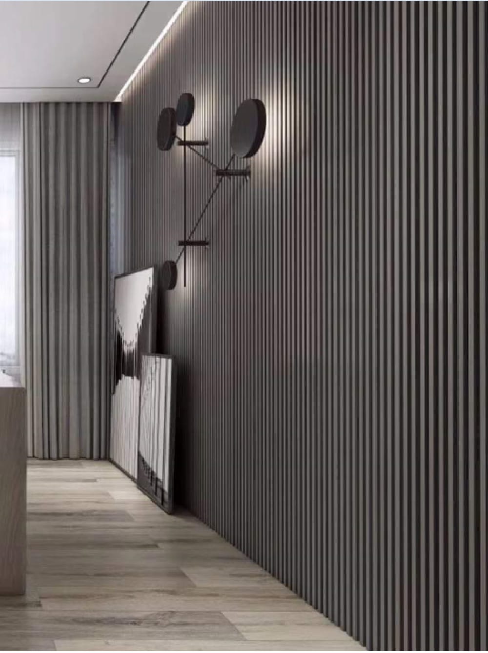ECOCLASS WALL LINE 300X16X2.5CM A4-400 ZINCO GREY 0.48M2