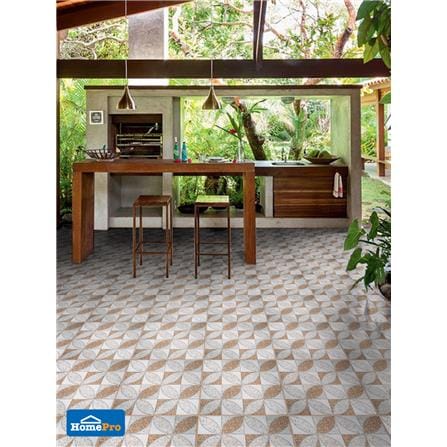 TARA FLOORTILE 40X40CM LUPE-BROWN 0.96M2