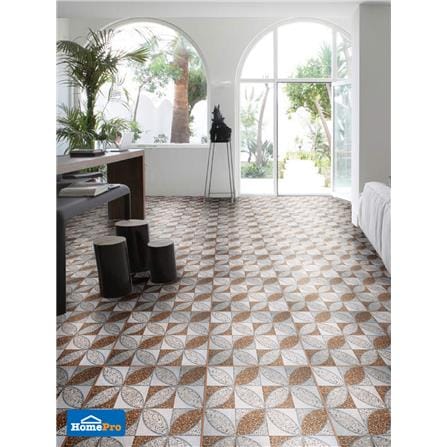 TARA FLOORTILE 40X40CM LUPE-BROWN 0.96M2