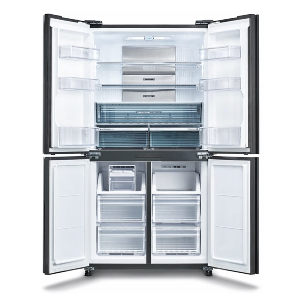 SHARP MULTIDOOR REFRIGERATOR SJF921VGK 750L BLACK