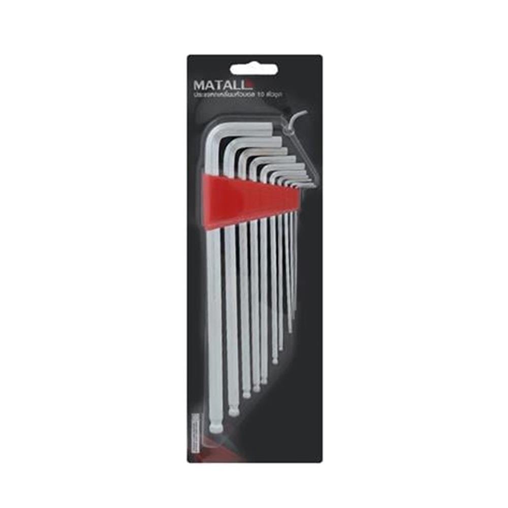 HEX KEY SET MATALL (BALL POINT) 10PCS/EA