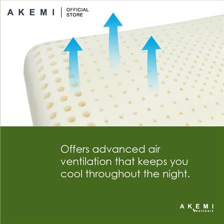 AKEMI NATURALE ORTHO VENTILATED LATEX PILLOW
