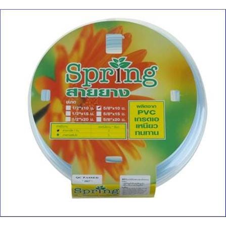 PVC CLEAR HOSE SPRING 5/8"X10M