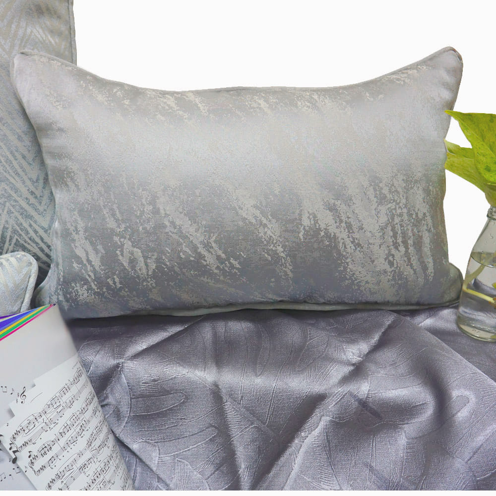 HLS CUSHION ZAYN 12X20 LIGHT GRAY