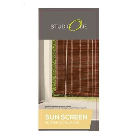 STUDIO ONE BAMBOO BLIND SUNCREEN 132X168CM CARAMEL