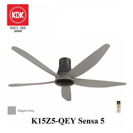 KDK CEILING FAN K15Z5-QEY GREY 5BLADES 60"