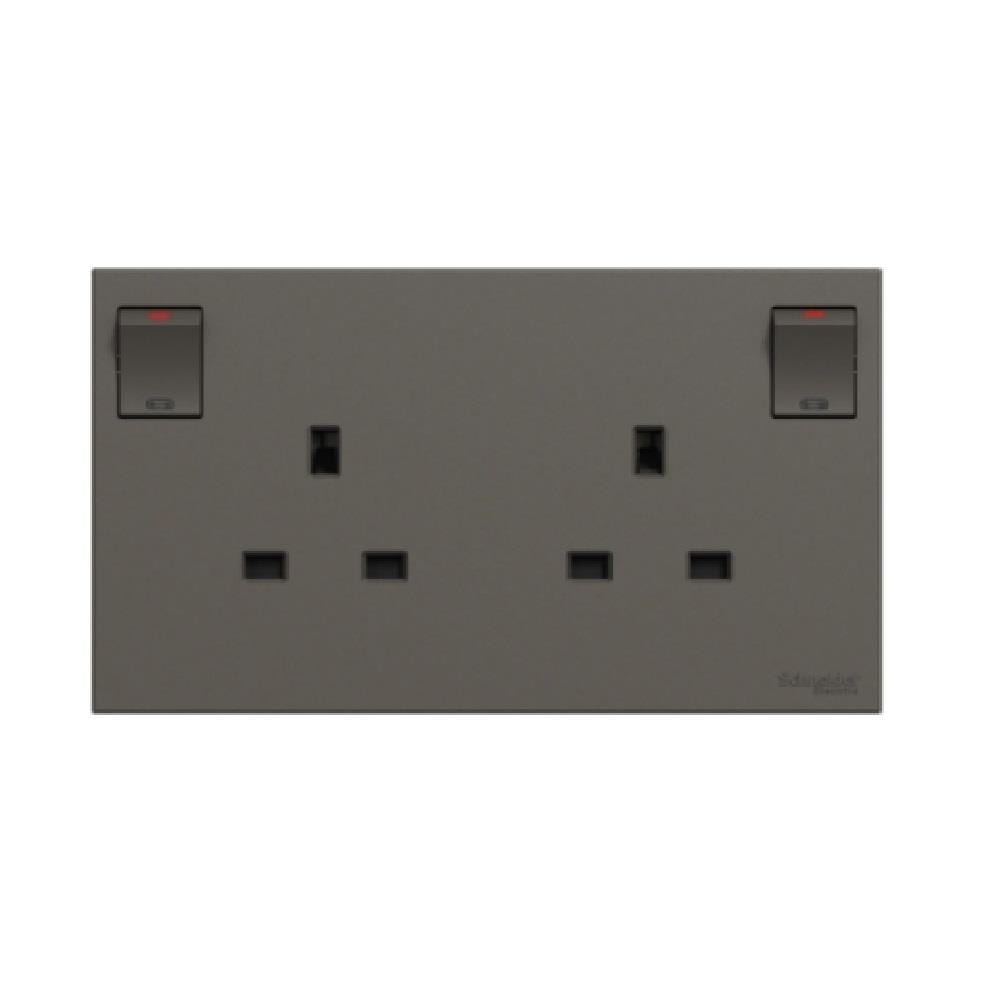 AVATARONC  13A 2 GANG SOCKET DG SCHNEIDER