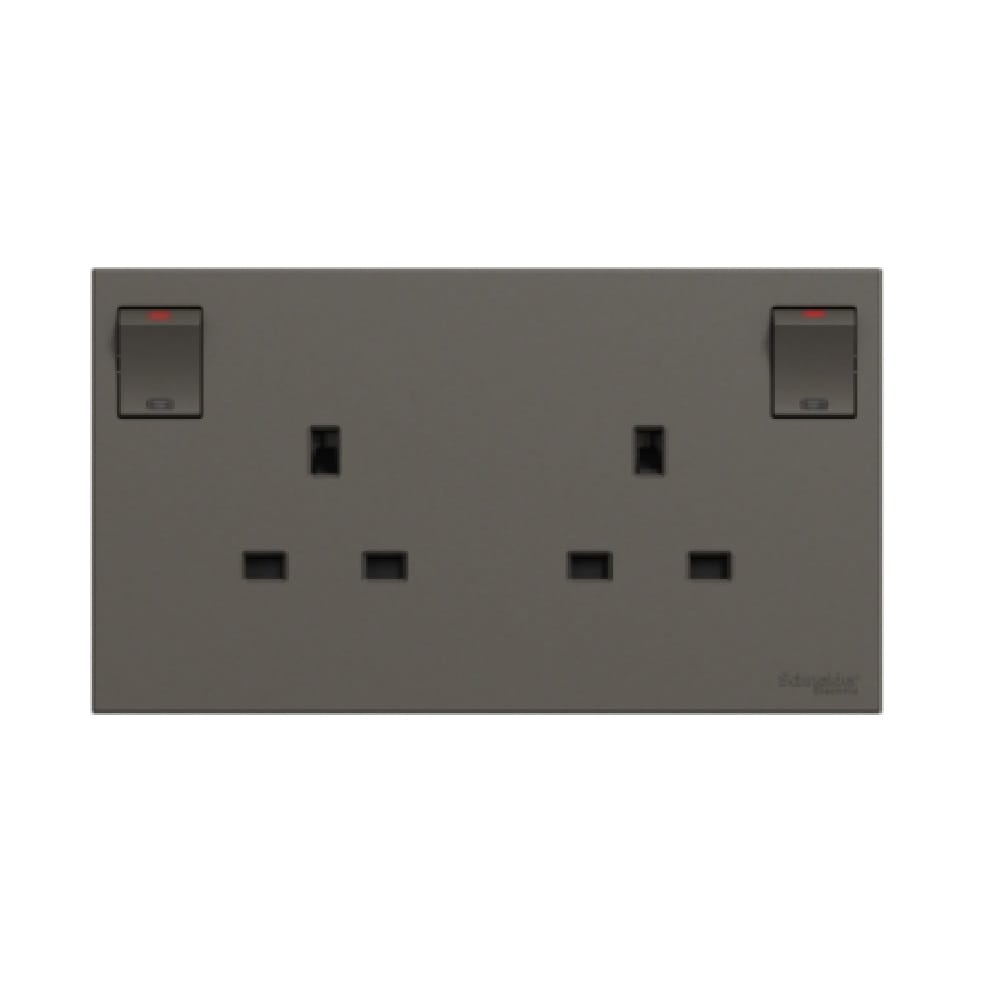 AVATARONC  13A 2 GANG SOCKET DG SCHNEIDER
