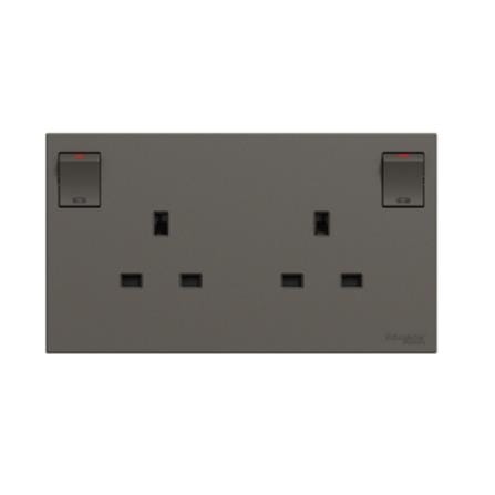 AVATARONC  13A 2 GANG SOCKET DG SCHNEIDER