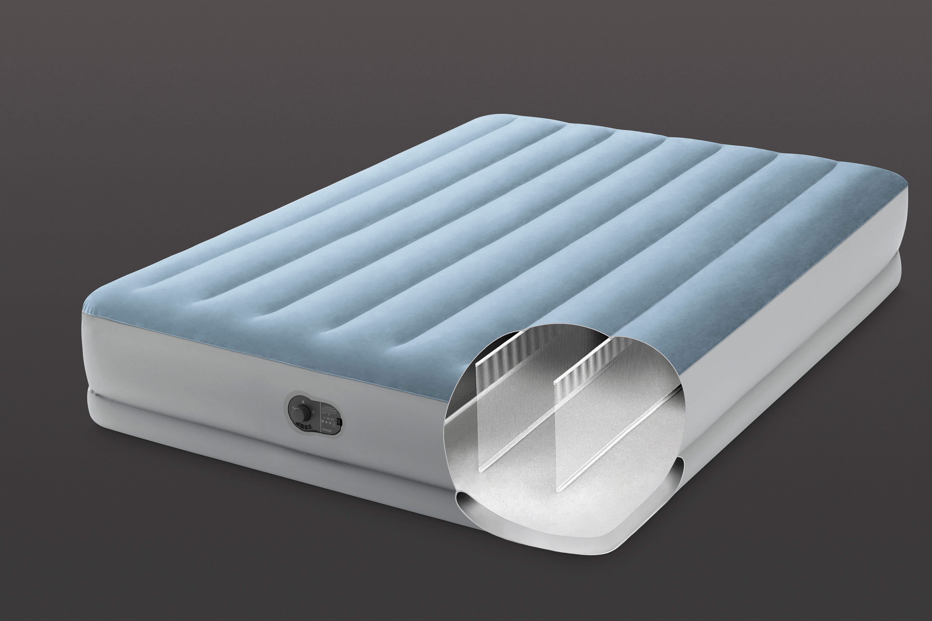 INTEX DURA-BEAM COMFORT AIRBED QUEEN 64159 WITH FAST FILLING USB PUMP