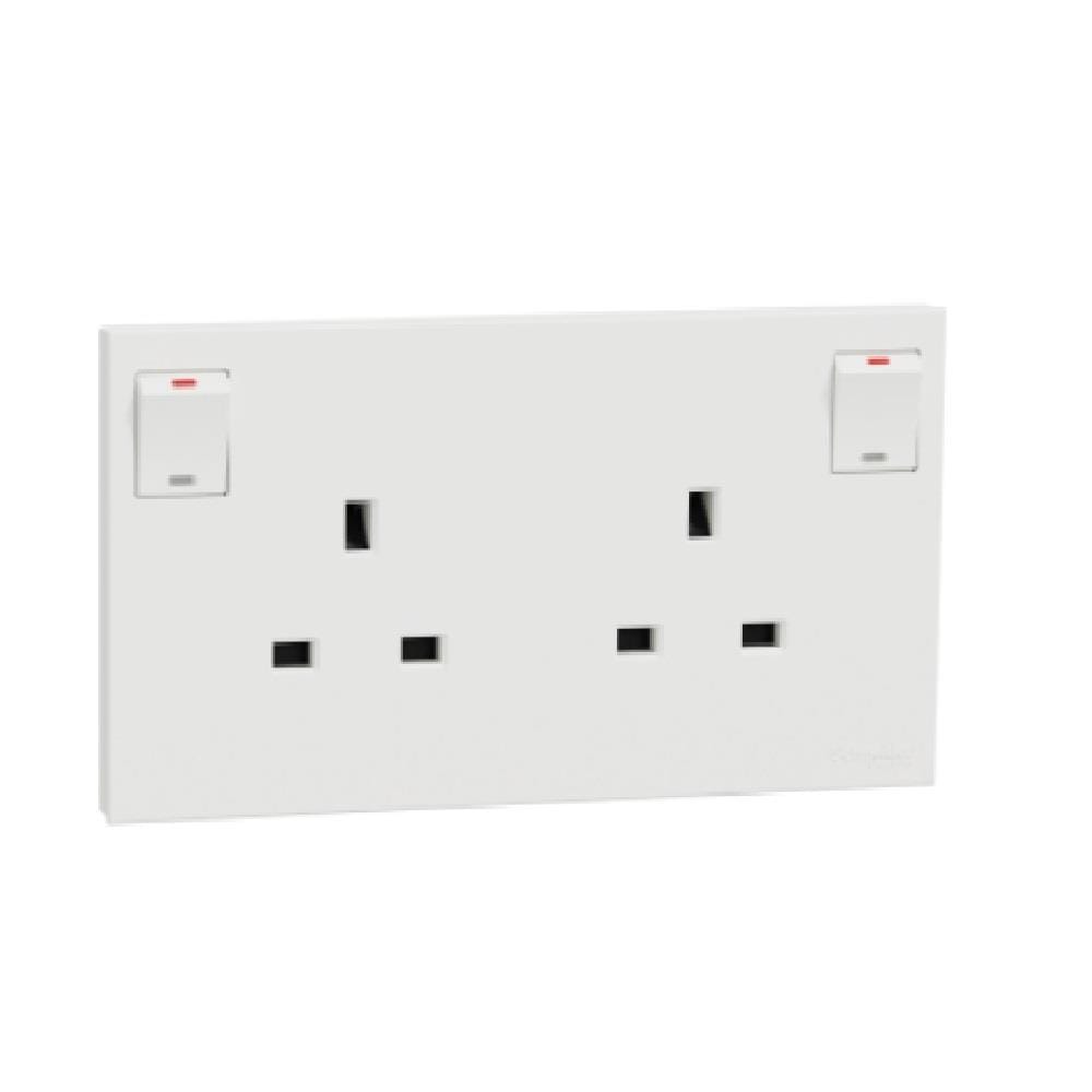 AVATARONC  13A 2 GANG SOCKET WE SCHNEIDER