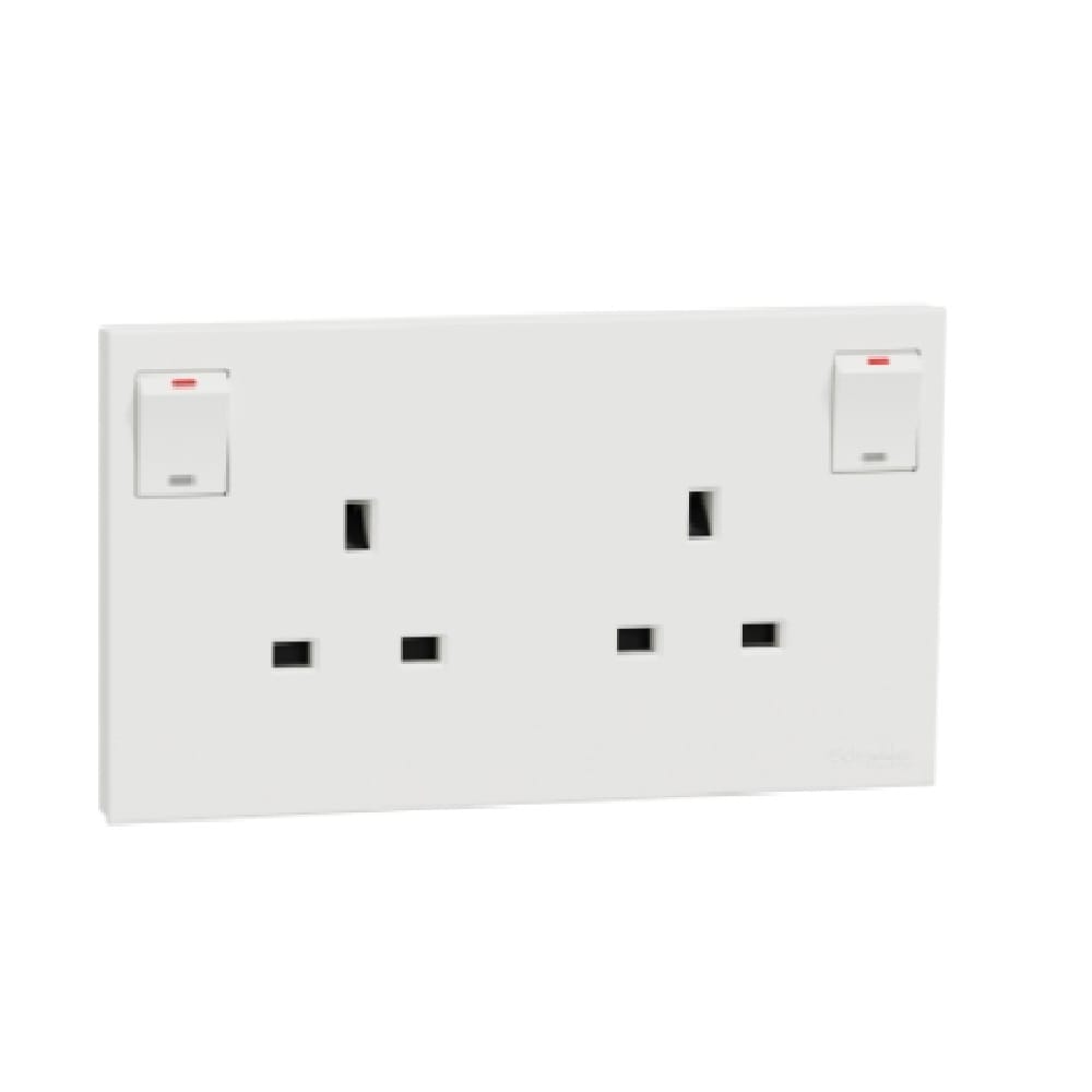 AVATARONC  13A 2 GANG SOCKET WE SCHNEIDER