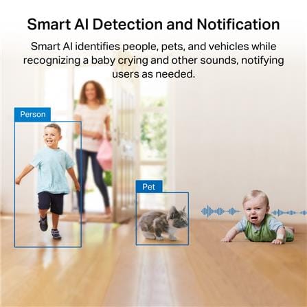 TP-LINK PAN AND TILT AI HOME SECURITY WI-FI CAMERA C225
