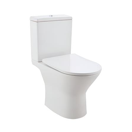 JOHNSON SUISSE TREVISO DUAL OUTLET 4.5/3L 2P TOILET (RIMLESS) WBSC950156WW WHITE