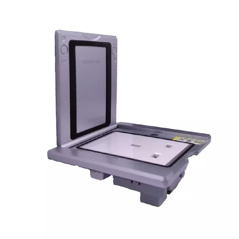 13A 250V 3 PIN FLOOR SOCKET ABE SILVER SCHNEIDER