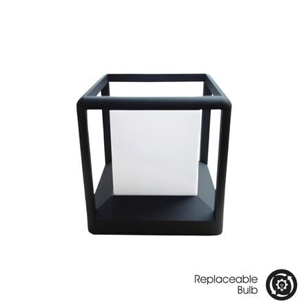 YETPLUS GATE LAMP B0162 H25 E27 BLACK 10"