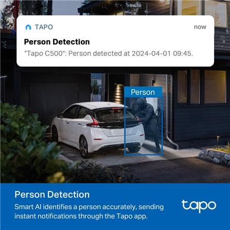 TP-LINK C500 OUTDOOR PAN AND TILT SECURITY WI-FI CAMERA WHITE