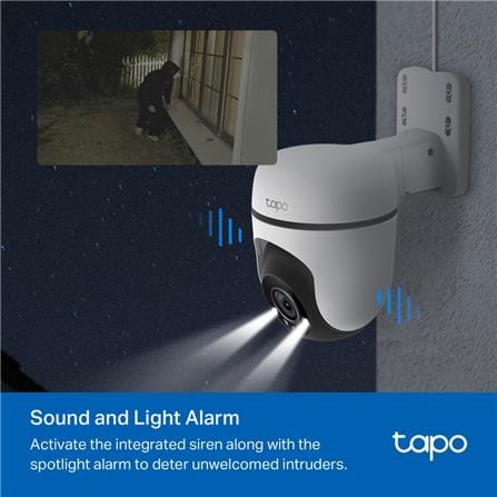 TP-LINK C500 OUTDOOR PAN AND TILT SECURITY WI-FI CAMERA WHITE