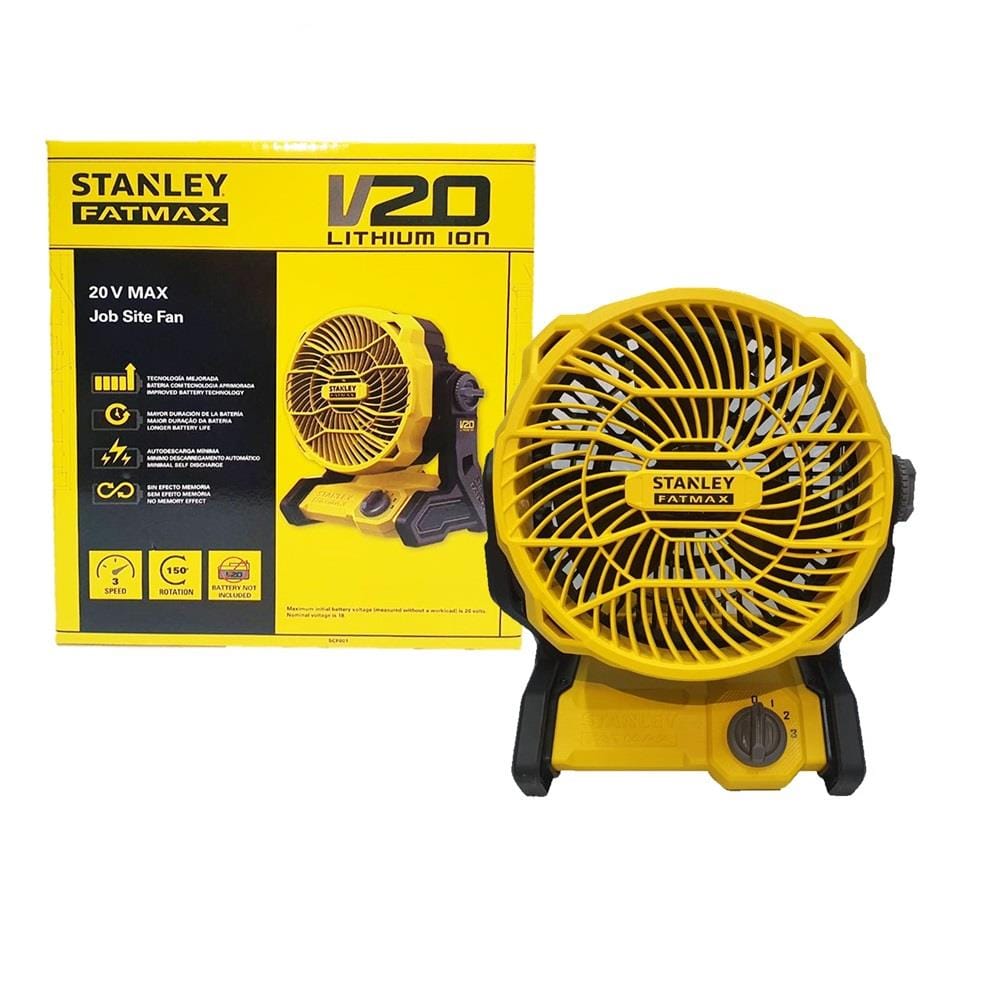STANLEY&nbsp;CORDLESS 20V WORK FAN 3SPEED (SOLO)