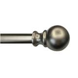 HLS CURTAIN ROD 25MM SPHERE 140-270CM SILVER