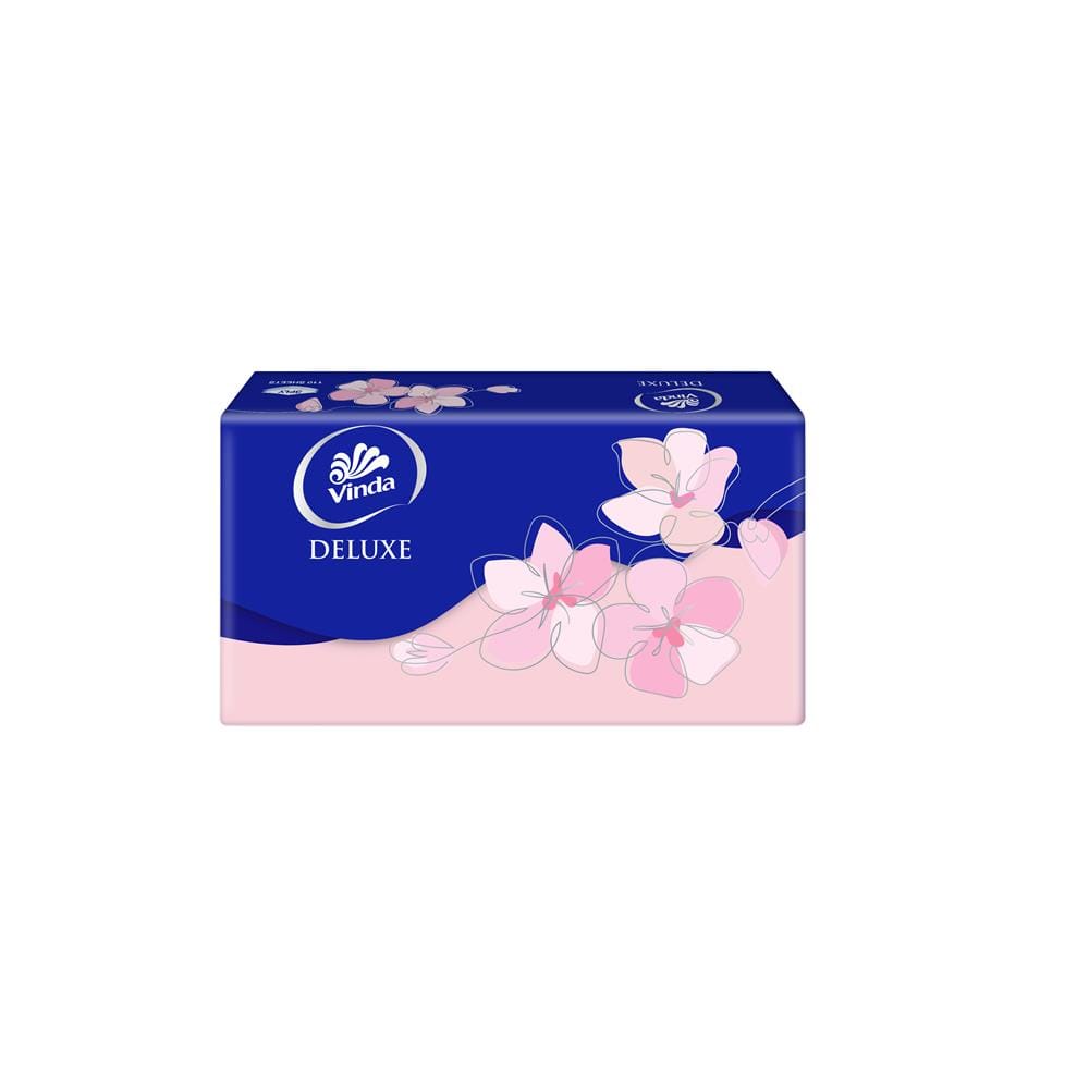VINDA DELUXE 3PLY FACIAL TISSUE SOFT PACK L (4X110S)
