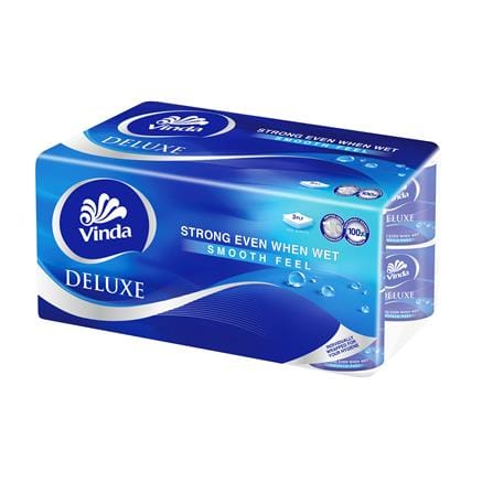 VINDA DELUXE SMOOTH FEEL TOILET TISSUE 16 ROLLS