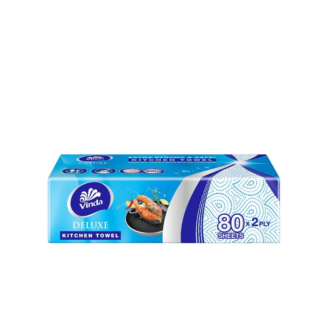 VINDA DELUXE KITCHEN TOWEL SOFT PACK 3X80S