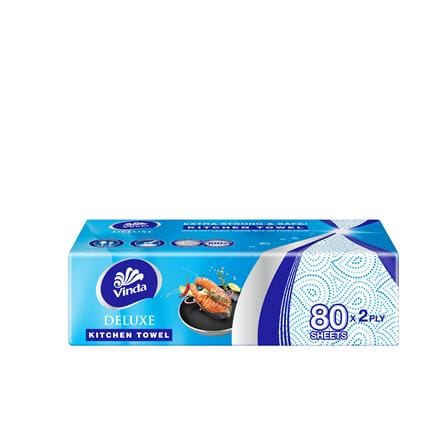 VINDA DELUXE KITCHEN TOWEL SOFT PACK 3X80S