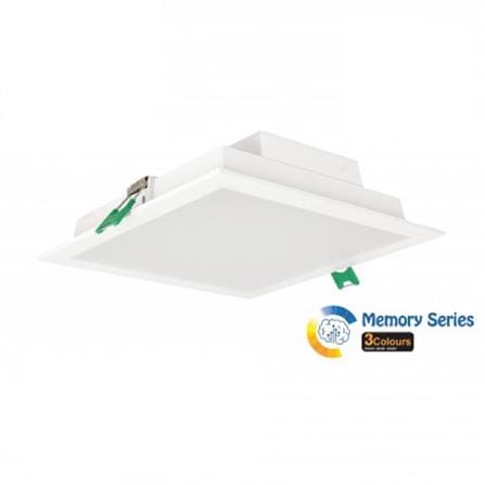 YETPLUS RECESSED DOWNLIGHT LED 568 18W 3COLOR SQUARE 6"